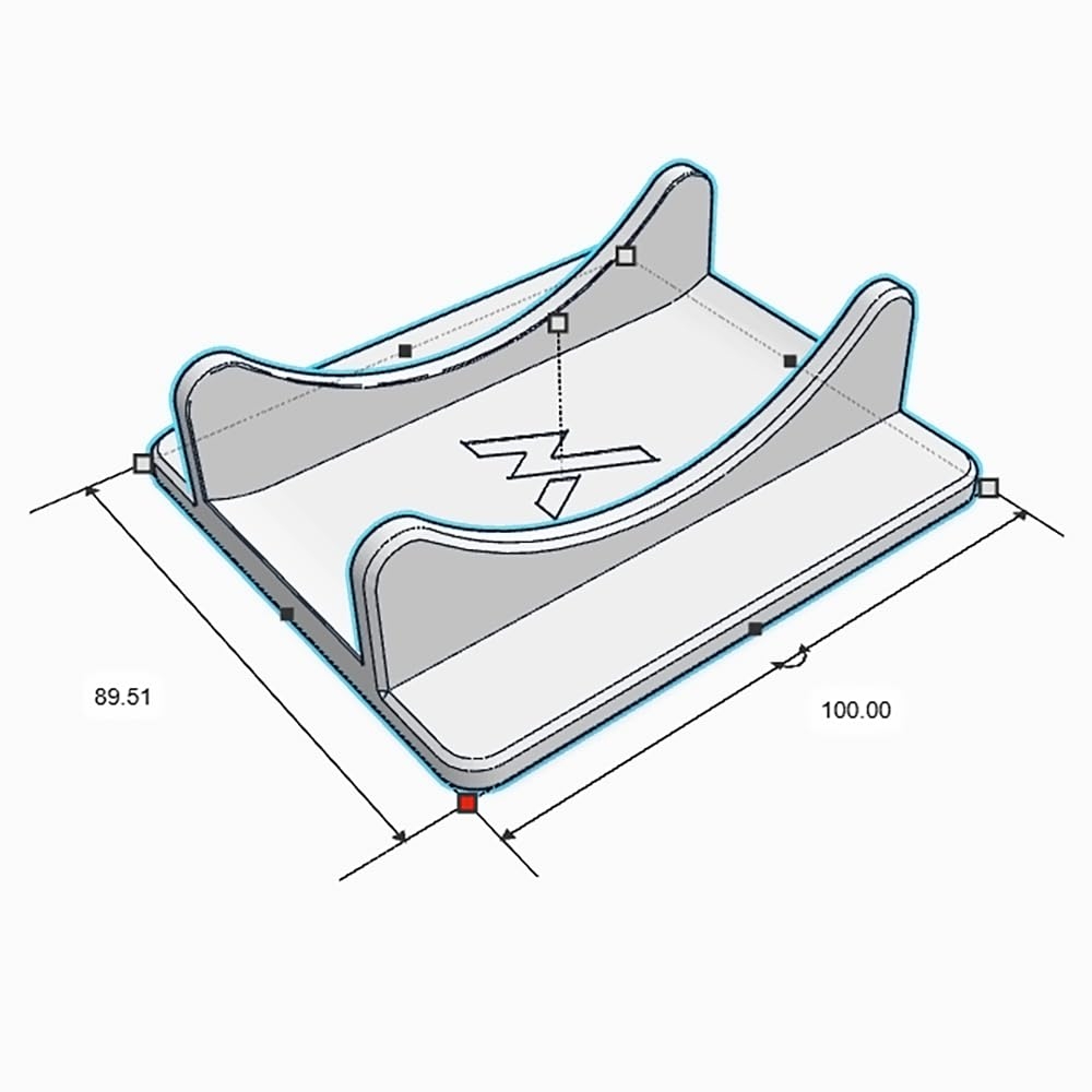 NanoMakers Mac mini M4 Vertical Stand for Desk with Anti-Slip Feet - Image 5