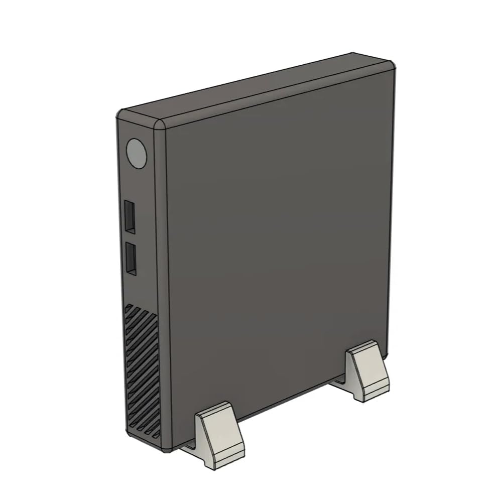 NanoMakers Vertical Desktop Stand for Mini PC Upto 34mm Width (Compatible with Lenovo ThinkCentre and HP EliteDesk) - Image 3