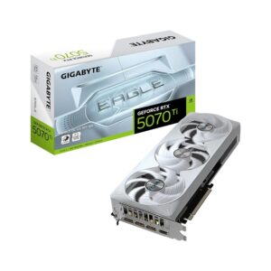 GIGABYTE GeForce RTX 5070 Ti Eagle OC ICE SFF 16G Graphics Card, 16GB 256-bit GDDR7, PCIe 5.0, WINDFORCE Cooling System (Unboxed)